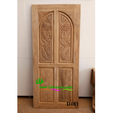 ประตูไม้สักบานเดี่ยว รหัส D181